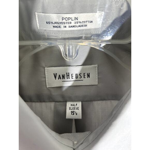 VanHeusen Gray Mens Dress Shirt - Picture 3 of 4